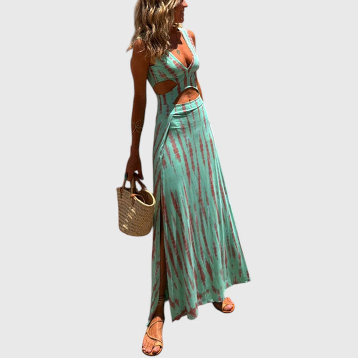 נורה - שמלת חיתוך עם חיתוך עמוק