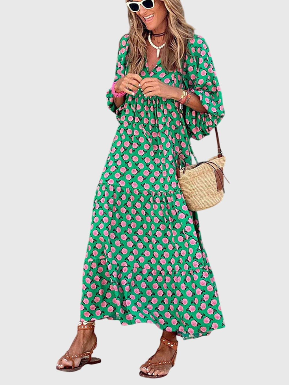 דאון - שמלת מקסי רחבה אלגנטית