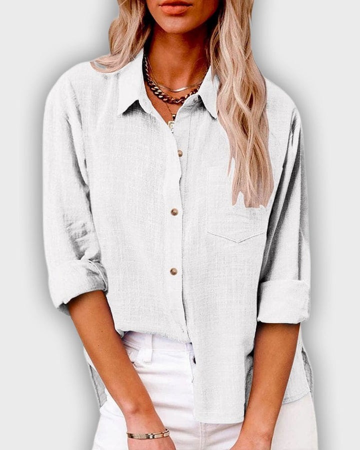 חולצת לייקרה לנשים עם שרוולים ארוכים בצבע כחול כהה