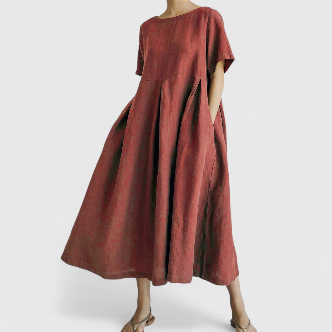 אלי - שמלת מקסי אלגנטית מכסה בטן