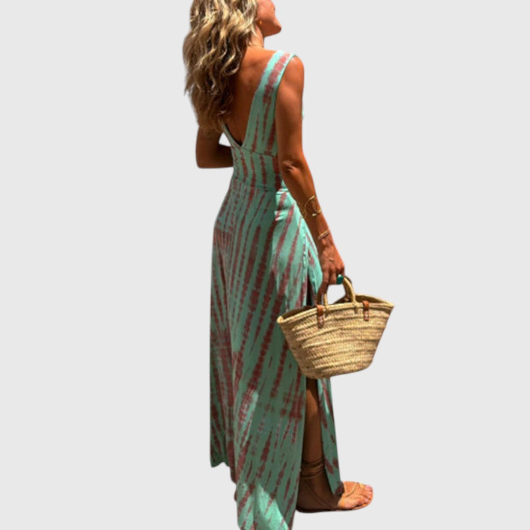 נורה - שמלת חיתוך עם חיתוך עמוק