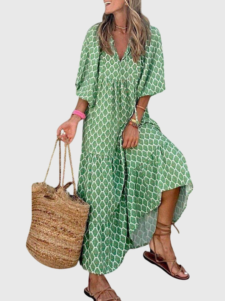 דאון - שמלת מקסי רחבה אלגנטית