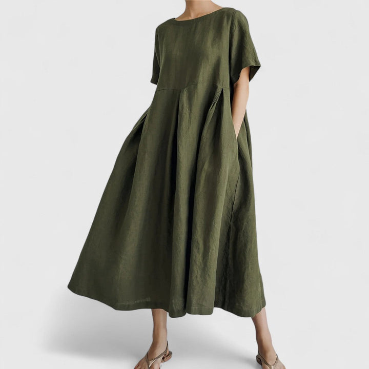 אלי - שמלת מקסי אלגנטית המכסה את הבטן