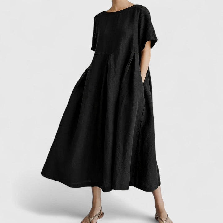 אלי - שמלת מקסי אלגנטית המכסה את הבטן