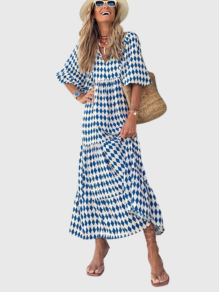 דאון - שמלת מקסי רחבה אלגנטית