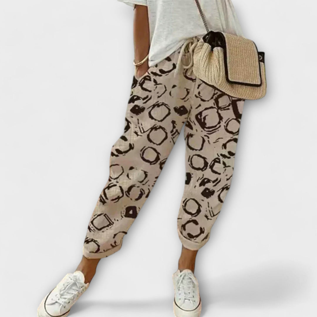 בורגה - מכנסי כותנה-לינן נוחים