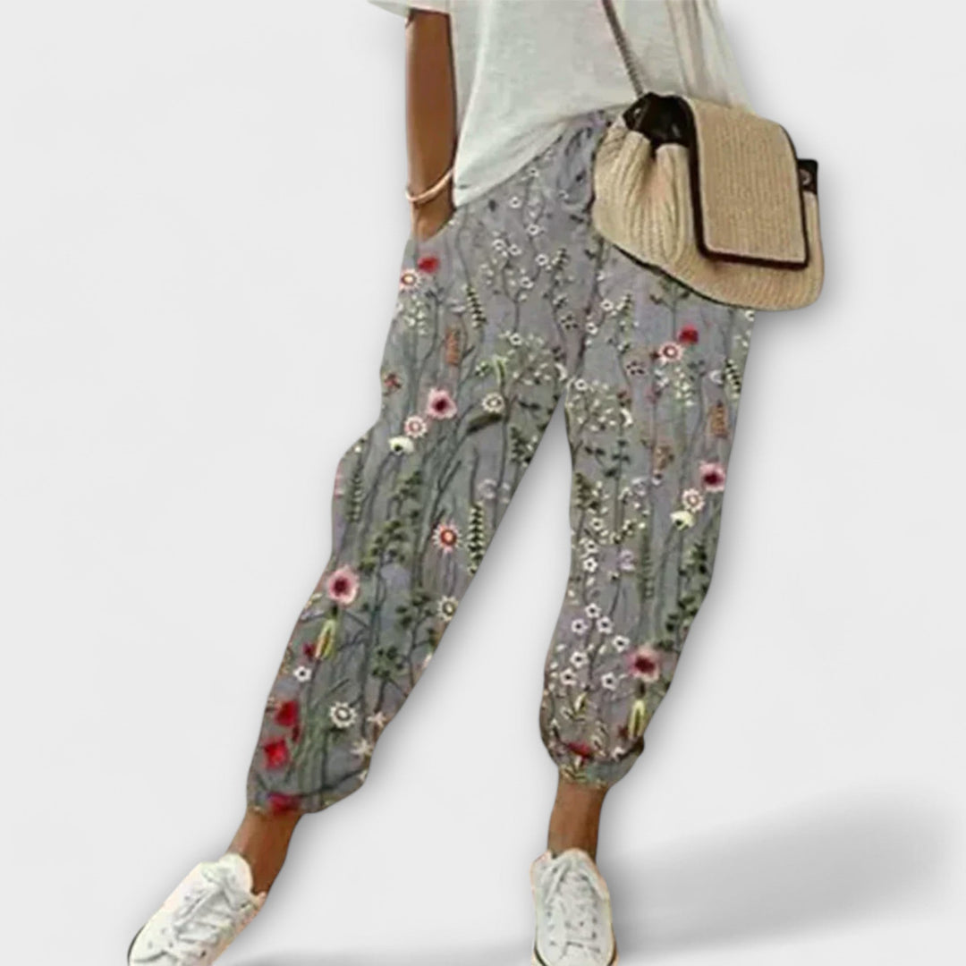 בורגה - מכנסי כותנה-לינן נוחים