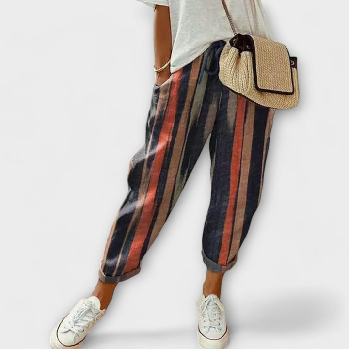 בורגה - מכנסי כותנה-לינן נוחים