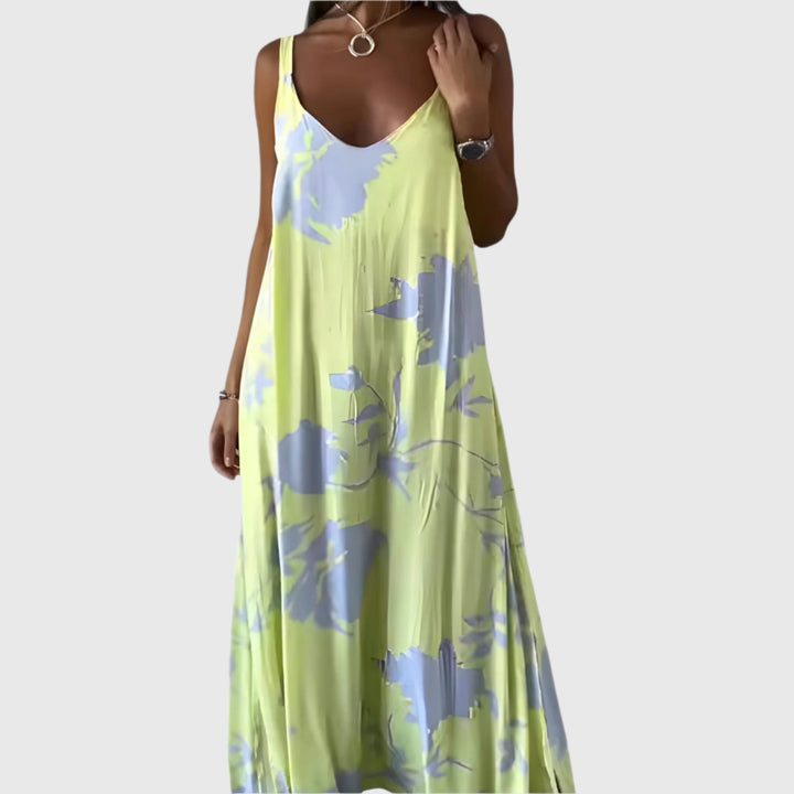 טארין - שמלת קיץ פרחונית ללא שרוולים