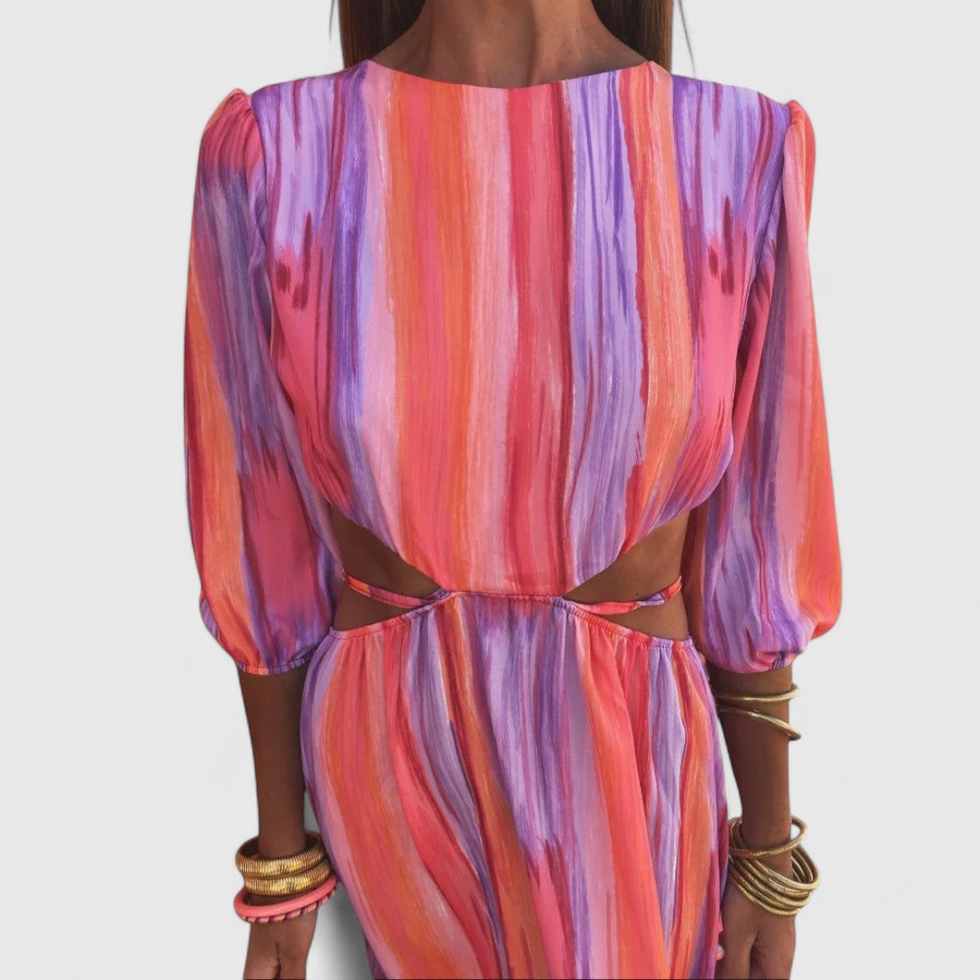 פלומה - שמלה אלגנטית עם חיתוכים