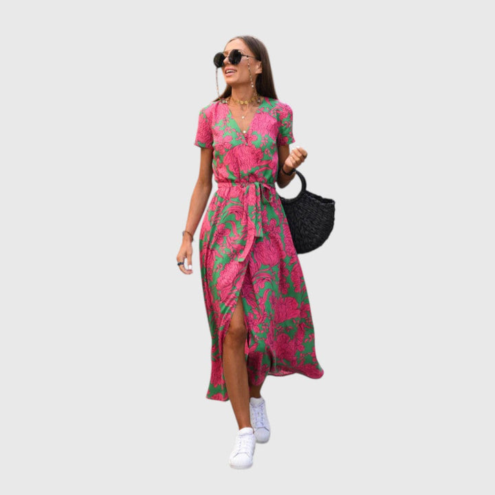 אלינה – שמלת מידי פרחונית