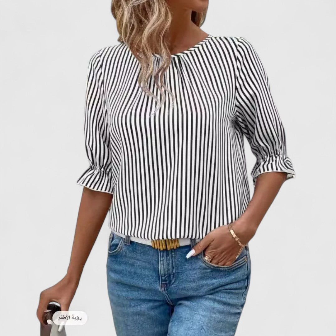 סופיה - חולצת קיץ מפוספסת