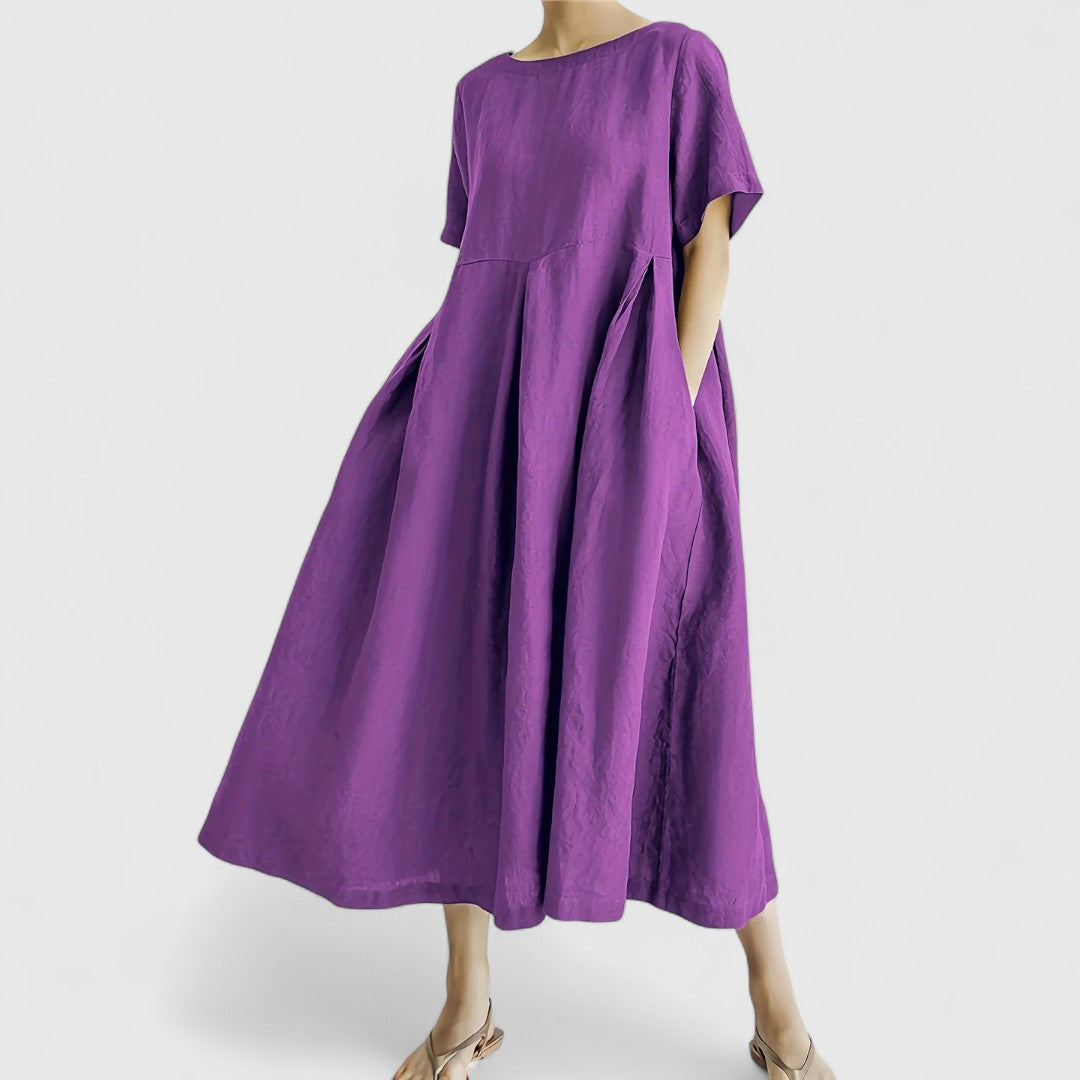 אלי - שמלת מקסי אלגנטית המכסה את הבטן