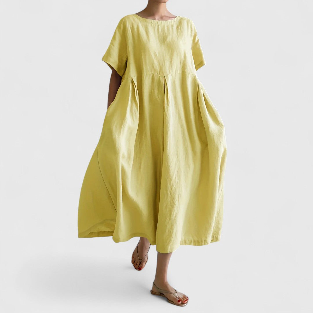 אלי - שמלת מקסי אלגנטית מכסה בטן