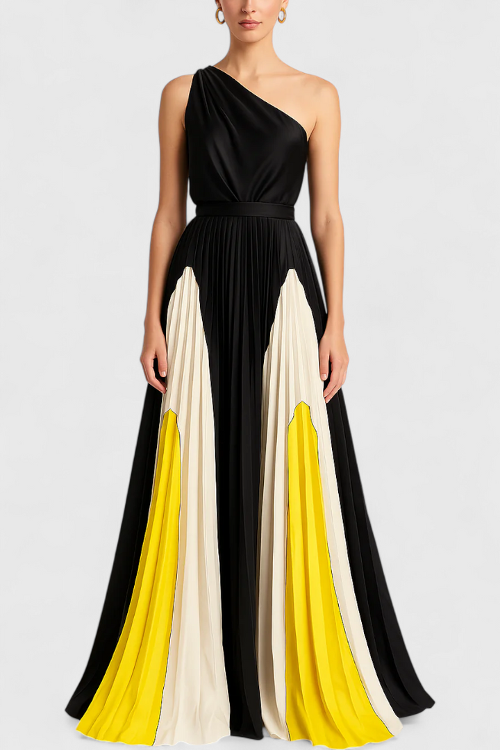 שמלות מקסי אנטיה עם כתפיים חשופות ודפוס אלגנטי