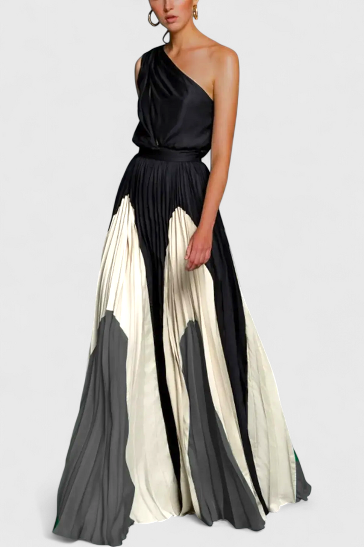 שמלות מקסי אנטיה עם כתפיים חשופות ודפוס אלגנטי