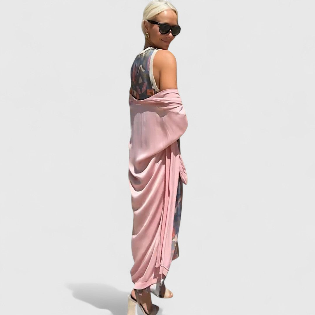 אלבריה – שמלת מקסי עם קרדיגן