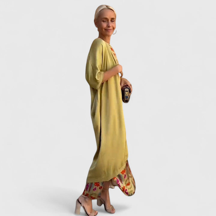 אלבריה – שמלת מקסי עם קרדיגן