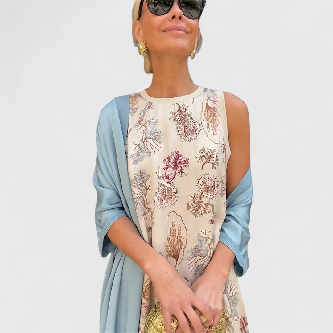 אלבריה – שמלת מקסי עם קרדיגן