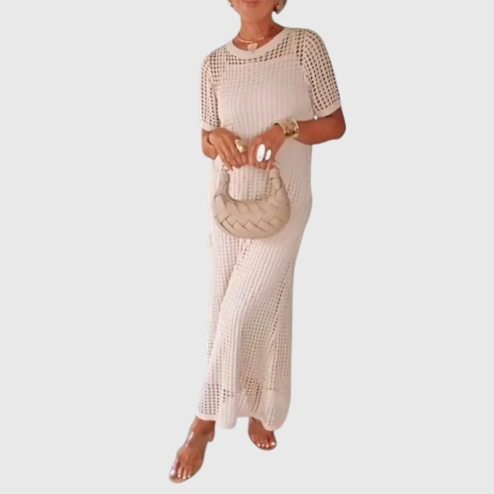 מגי - שמלת מקסי ארוכה עם חיתוכים