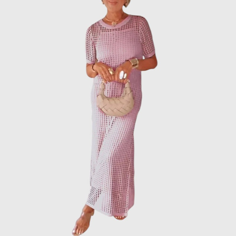 מגי - שמלת מקסי ארוכה עם חיתוכים