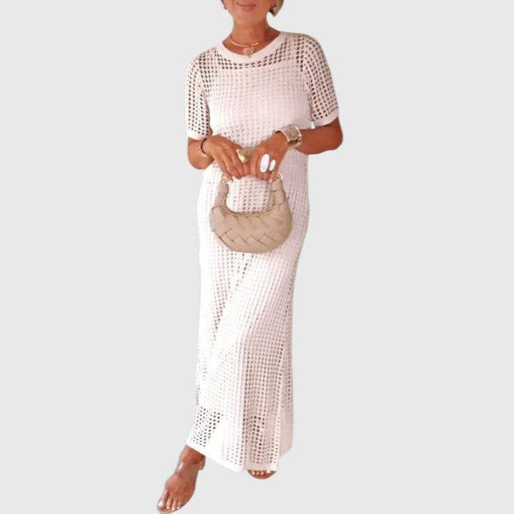 מגי - שמלת מקסי ארוכה עם חיתוכים